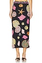 view 4 of 6 New York Hand Embellished Midi Skirt in Black
