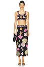 view 5 of 6 New York Hand Embellished Midi Skirt in Black