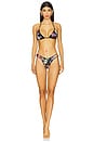 view 1 of 4 Fruit Triangle Bikini Set in Black