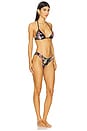 view 2 of 4 Fruit Triangle Bikini Set in Black