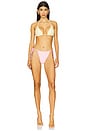 view 4 of 5 Nixie Color Block Bikini Top in Yellow