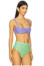 view 2 of 5 Heidi Underwire Beaded Bikini Top in Lilac