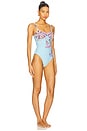view 2 of 5 Selene Seashell One Piece Swimsuit in Light Blue