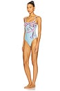 view 3 of 5 Selene Seashell One Piece Swimsuit in Light Blue