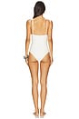 view 3 of 4 Seashell Crochet One Piece Swimsuit in Off White