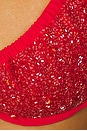 view 4 of 4 Ariel Hand Embroidered Bikini Set in Red