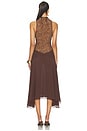 view 3 of 4 Chandra Midi Dress in Brown