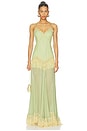 view 1 of 3 MAXIVESTIDO ESTELA in Mint Green