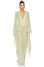 view 1 of 4 MAXIVESTIDO EVITA in Mint Green