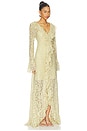 view 2 of 3 MAXIVESTIDO XIMENA in Antique Yellow