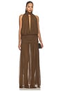 view 1 of 3 ROBE MAXI CRUZ in Taupe