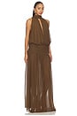 view 2 of 3 ROBE MAXI CRUZ in Taupe