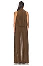 view 3 of 3 ROBE MAXI CRUZ in Taupe