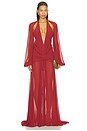view 1 of 3 Fiorela Maxi Dress in Burnt Red