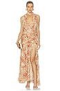 view 1 of 3 ROBE MAXI AZUL  in Cachemira Yellow