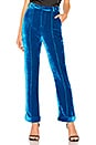 view 1 of 4 Tiger Lily Velvet Trouser in Teal