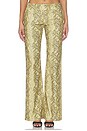 view 1 of 6 Sable Trousers in Serpiente Yellow