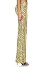 view 4 of 6 Sable Trousers in Serpiente Yellow