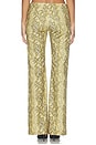 view 5 of 6 Sable Trousers in Serpiente Yellow