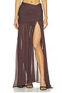 view 1 of 6 JUPE LONGUE AMAYA  in Umber Brown