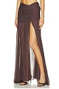 view 4 of 6 JUPE LONGUE AMAYA  in Umber Brown