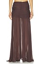 view 5 of 6 JUPE LONGUE AMAYA  in Umber Brown
