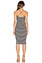 view 3 of 3 VESTIDO MIDI MAISEY in Black & White Stripe
