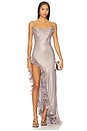 view 1 of 5 Jacqueline Dress in Pewter