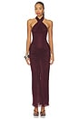 view 1 of 3 Genevieve Dress in Bordeaux