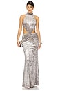 view 1 of 3 Zarina Dress in Silver