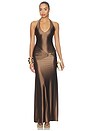 view 1 of 4 ROBE SORAYA in Chocolate