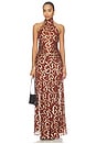 view 1 of 4 ROBE SAHARA in Brown Metallic