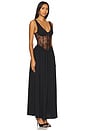 view 2 of 3 ROBE MAXI ELIAH in Black