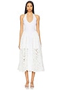 view 1 of 3 Hera Eyelet Long Dress in White