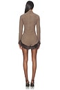 view 3 of 3 Teddy Romper in Brown