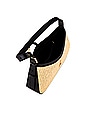 view 4 of 4 SAC PORTÉ ÉPAULE TOKYO in Warm Raffia & Black Smooth