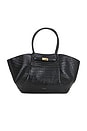 view 1 of 4 The New York Bag in Black Croc