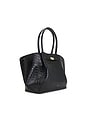 view 3 of 4 The New York Bag in Black Croc
