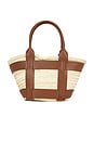 view 2 of 4 The Santorini Tote in Natural & Tan