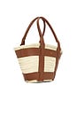 view 3 of 4 The Santorini Tote in Natural & Tan