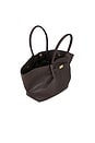 view 4 of 4 New York Handbag in Espresso Lizard Effect
