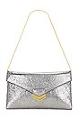 view 5 of 5 London Clutch in Silver Metallic