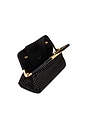 view 5 of 5 Mini Seville Bag in Black Satin & Grey Strass