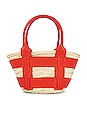 view 2 of 4 MINI SANTORINI トートバッグ in Natural & Poppy