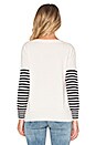 view 3 of 3 Dima Sweater in White & Navy