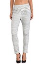 view 1 of 3 Stripe Cuff Pant in Heather Grey