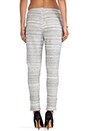 view 3 of 3 Stripe Cuff Pant in Heather Grey