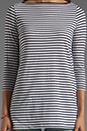 view 3 of 4 Cecil Sailor Stripe Top in White/Navy in White & Navy