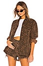view 1 of 4 Daze Leopard Jacket in Tan Leopard Print