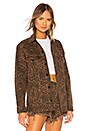 view 2 of 4 Daze Leopard Jacket in Tan Leopard Print